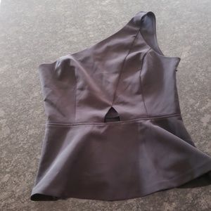 Dynamite Black One Shoulder Top